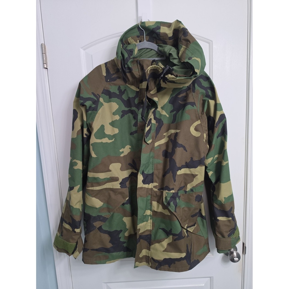 US Army ECWCS Gen 1 Parka Cold Weather Woodland Camouflage Medium Long